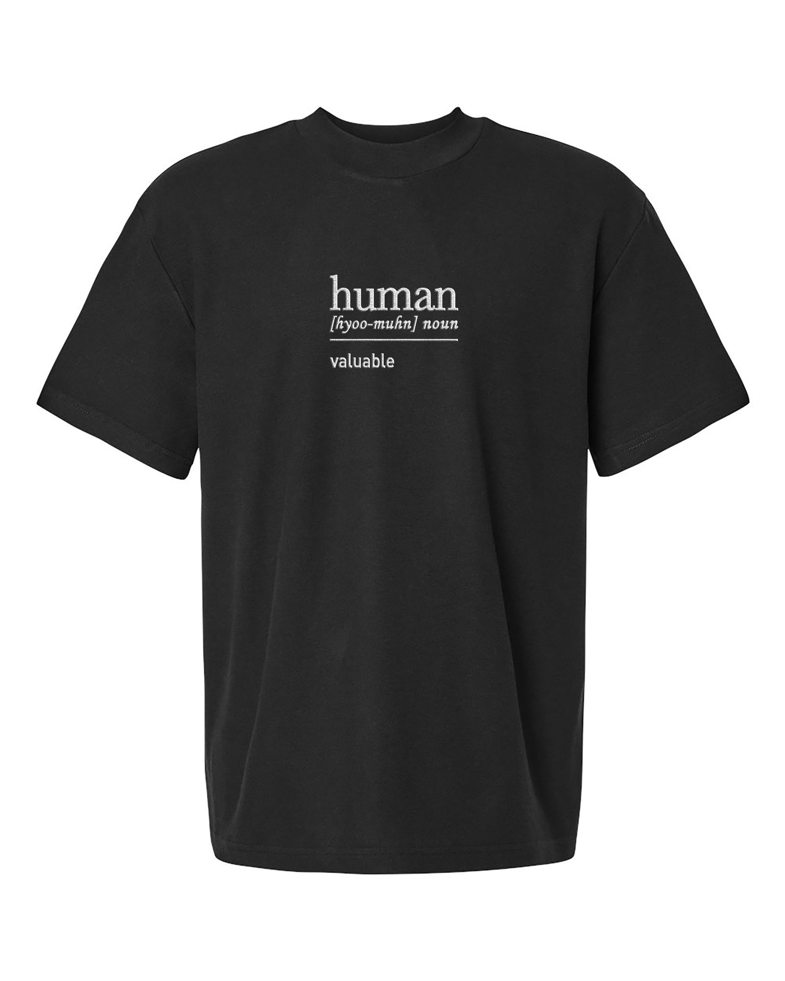 HUMAN DEFINITION TEE - BLACK