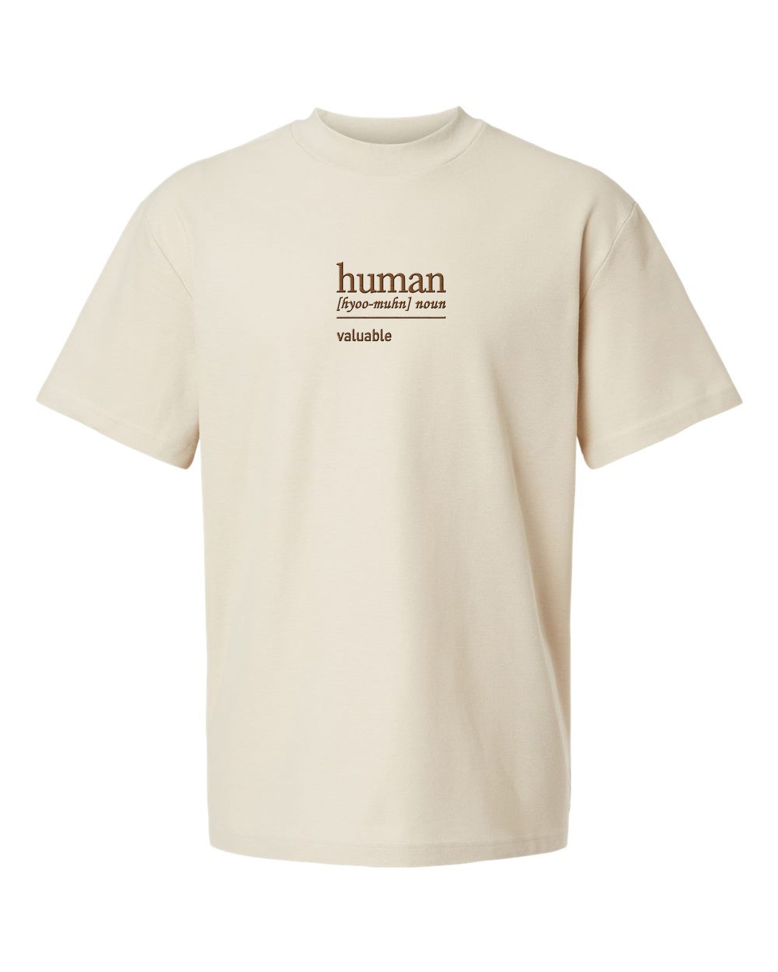 HUMAN DEFINITION TEE - BONE